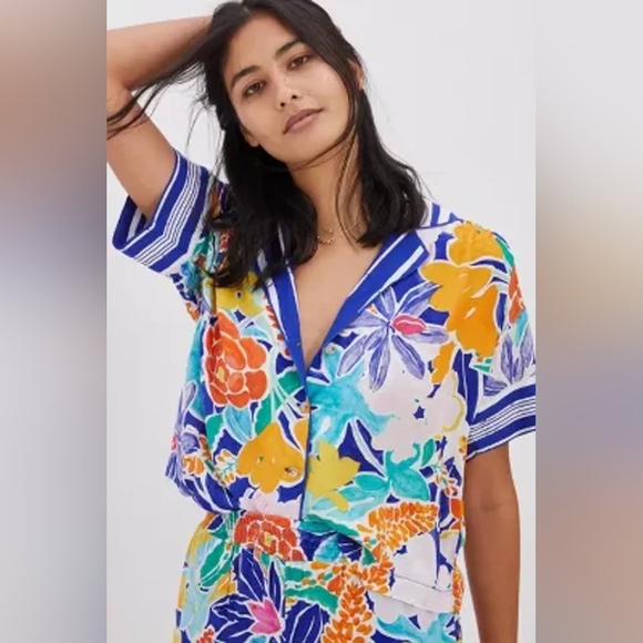 Anthropologie Other - Anthropologie Floral Print Sisters Gulassa Pyjama Set size small